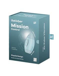 SUCCIONADOR Y VIBRADOR MISSION CONTROL AZUL SATISFYER 2