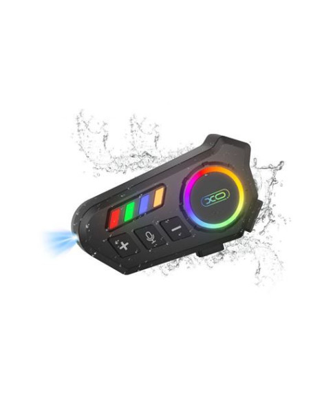 INTERCOMUNICADOR BLUETOOTH PARA CASCO CON RGB BE56 XO