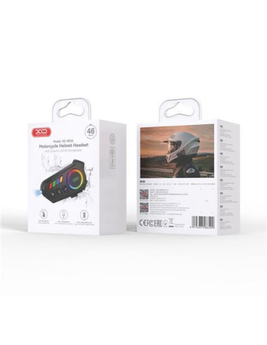 INTERCOMUNICADOR BLUETOOTH PARA CASCO CON RGB BE56 XO