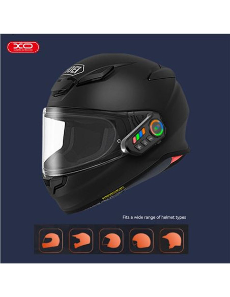 INTERCOMUNICADOR BLUETOOTH PARA CASCO CON RGB BE56 XO