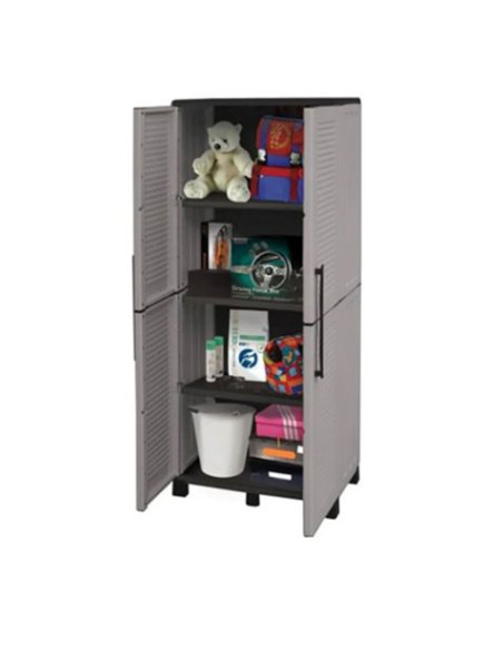 ARMARIO ALTO ESTANTES AJUSTABLES Y PATAS REGULABLES 680X370X1690MM ARTPLAST