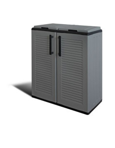 ARMARIO BAJO CON DOBLE TAPA PARA RECICLAJE 680X370X840MM ARTPLAST 2