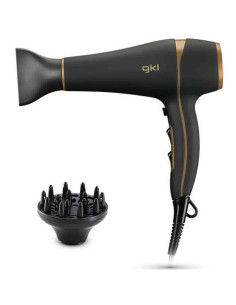 SECADOR DE PELO IONICO PROFESIONAL 2200W NEGRO Y DORADO GKL