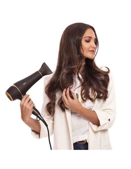 SECADOR DE PELO IONICO PROFESIONAL 2200W NEGRO Y DORADO GKL