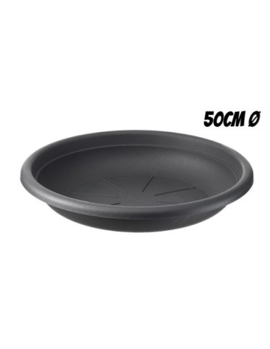 PLATO PARA MACETA 50CM ANTRACITA ARTPLAST