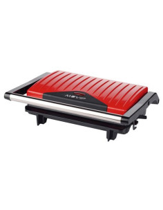 SANDWICHERA INOX PLACA LISA 750W ROJA MUVIP 2