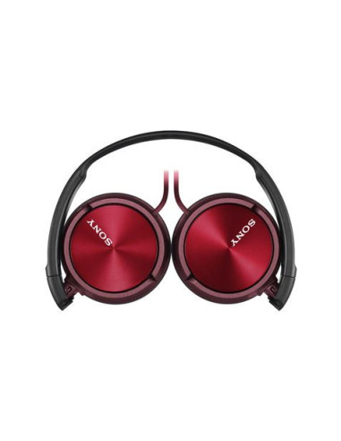 AURICULAR DIADEMA PLEGABLE CON MICRÓFONO ROJO SONY
