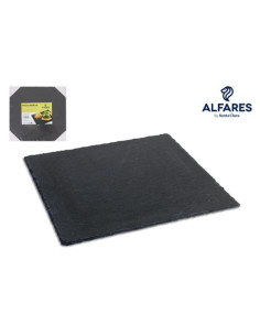 SET 6 BANDEJAS PIZARRA 30X30CM ALFARES