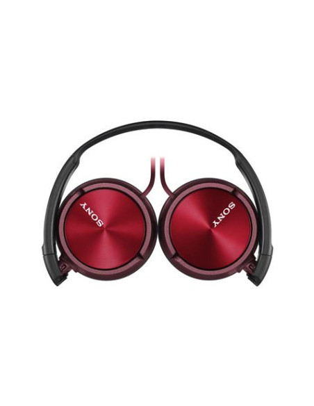 AURICULAR DIADEMA PLEGABLE CON MICRÓFONO ROJO SONY