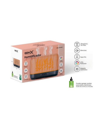 HUMIDIFICADOR AROMATIZADOR ULTRASONICO 200ML GEN-X