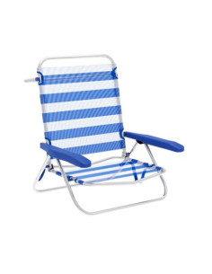 SILLA PLEGABLE 5 POSICIONES ALUMINIO 65.5X44X82CM