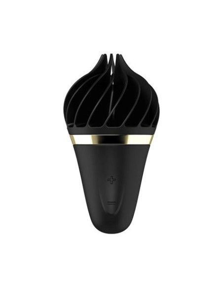 ESTIMULADOR DE CLITORIS SWEET TREAT LAYON NEGRO/ORO SATISFYER