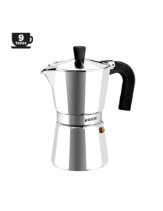 CAFETERA VITRO EXPRES 9 TAZAS ALUMINIO ANTIADHERENTE CALDERIN SIN CANTOS