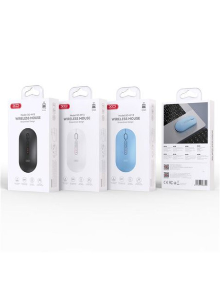 RATON INALAMBRICO WIRELESS / BLUETOOTH 1600DPI AZUL M13 XO