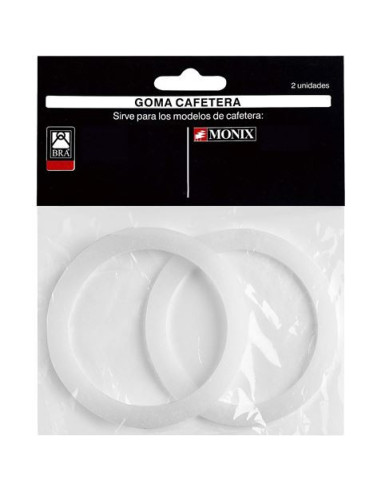 PACK 2 JUNTAS CAFETERAS MONIX-BRA 6 TAZAS