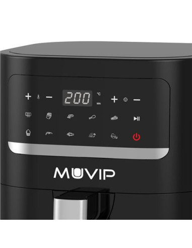 FREIDORA AIRE CALIENTE 4.5 LITROS 1600W PANTALLA TACTIL MUVIP