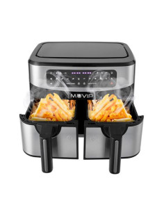 FREIDORA AIRE CALIENTE DOBLE 9 LITROS 2600W PANTALLA TACTIL MUVIP