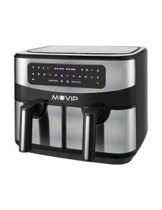 FREIDORA AIRE CALIENTE DOBLE 9 LITROS 2600W PANTALLA TACTIL MUVIP 2