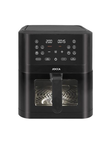FREIDORA DE AIRE DIGITAL 8 LITROS NEGRA CON VENTANA JOCCA