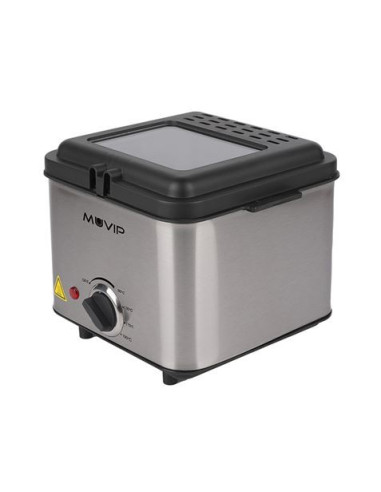 FREIDORA 1.5 LITROS INOXIDABLE 1000W MUVIP