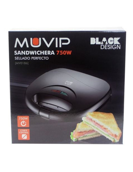SANDWICHERA 750W NEGRA MUVIP
