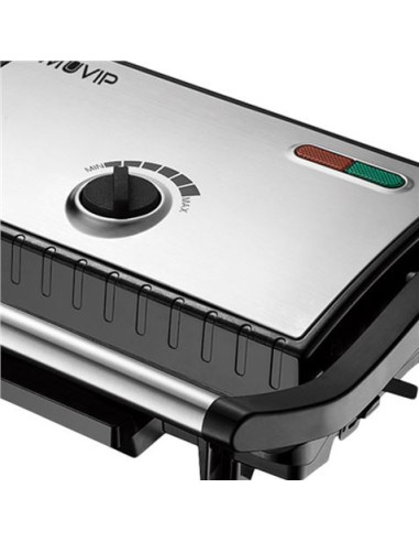 SANDWICHERA INOX PLACA LISA 1500W TEMPERATURA REGULABLE MUVIP