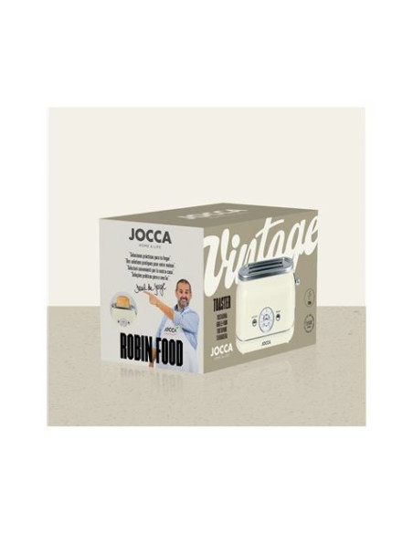 TOSTADOR VINTAGE CREMA 2 REBANADAS 700 JOCCA