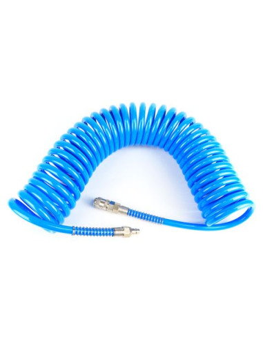 MANGUERA ESPIRAL AZUL 10 METROS AIRE COMPRIMIDO MADER