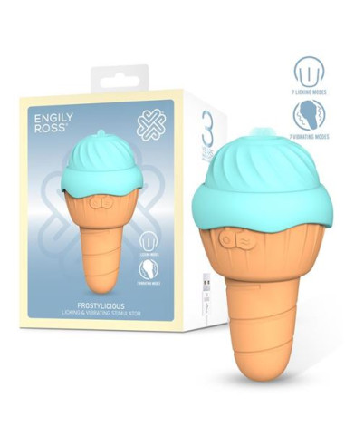 ESTIMULADOR CON LENGUA ESTIMULADORA Y VIBRACION FROSTYLICIOUS