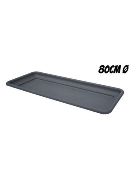 BANDEJA PARA MACETA 80CM ANTRACITA ARTPLAST