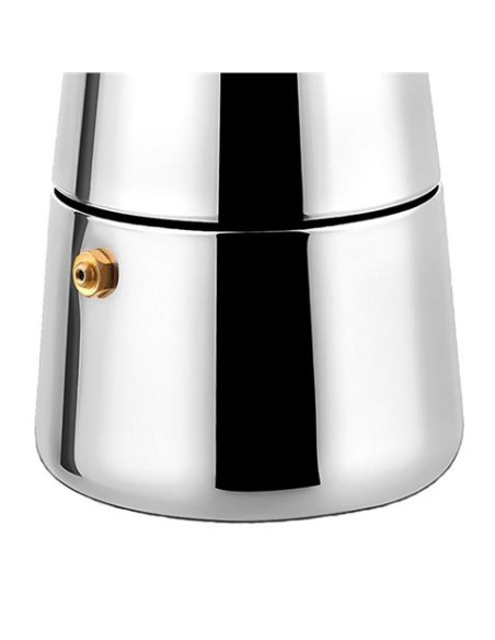 CAFETERA ESPRESSO ITALIANA DE ACERO INOXIDABLE 2 TAZAS MUVIP