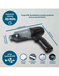ASPIRADORA PARA COCHE 12KPA FILTRO HEPA GRUNKEL 2