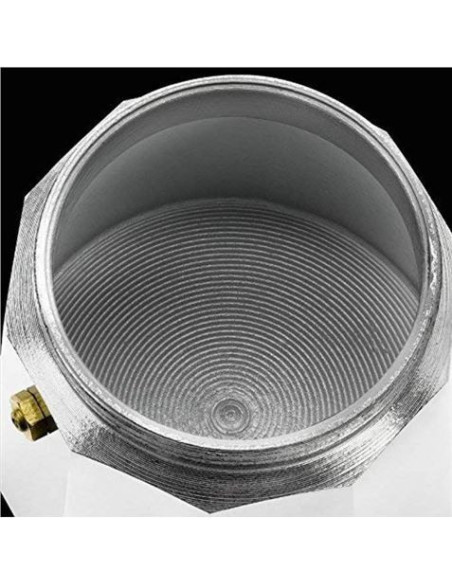 CAFETERA VITRO EXPRES 6 TAZAS ALUMINIO ANTIADHERENTE CALDERIN SIN CANTOS
