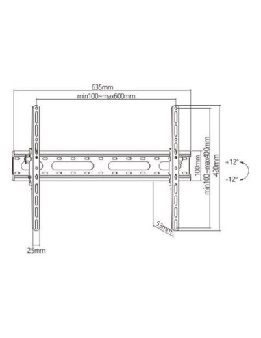 SOPORTE DE PARED TV LED LCD 37-86 CROMAD