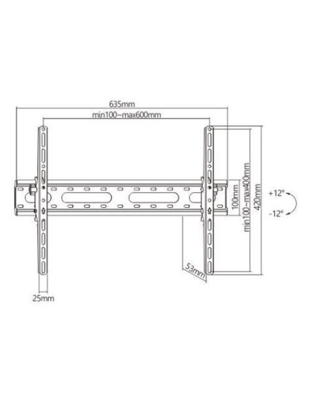 SOPORTE DE PARED TV LED LCD 37-86 CROMAD