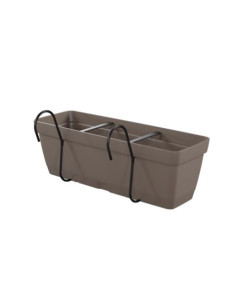 MACETA COLGANTE RECTANGULAR 50CM TORTORA FLYCURVED ARTPLAST