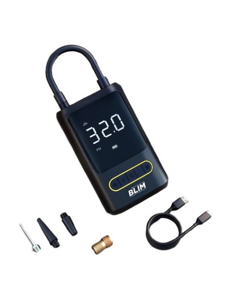 COMPRESOR DE AIRE PORTATIL 150PSI 80W + POWERBANK BLIM