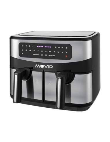 FREIDORA AIRE CALIENTE DOBLE 9 LITROS 2600W PANTALLA TACTIL MUVIP
