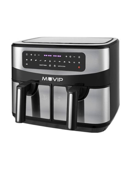 FREIDORA AIRE CALIENTE DOBLE 9 LITROS 2600W PANTALLA TACTIL MUVIP