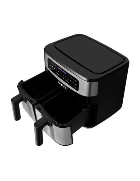 FREIDORA AIRE CALIENTE DOBLE 9 LITROS 2600W PANTALLA TACTIL MUVIP