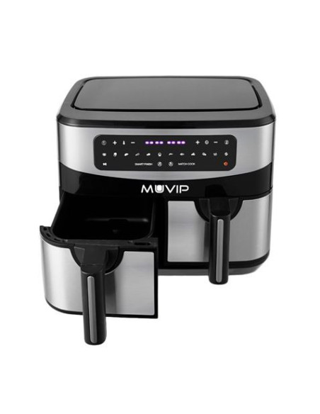 FREIDORA AIRE CALIENTE DOBLE 9 LITROS 2600W PANTALLA TACTIL MUVIP