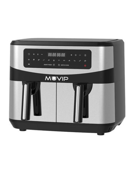 FREIDORA AIRE CALIENTE DOBLE 9 LITROS 2600W PANTALLA TACTIL MUVIP