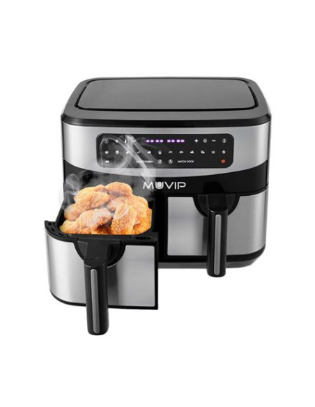 FREIDORA AIRE CALIENTE DOBLE 9 LITROS 2600W PANTALLA TACTIL MUVIP
