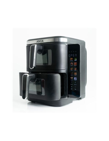 FREIDORA DE AIRE DOBLE COMPARTIMENTO 5.5L + 5.5L 11L JOCCA