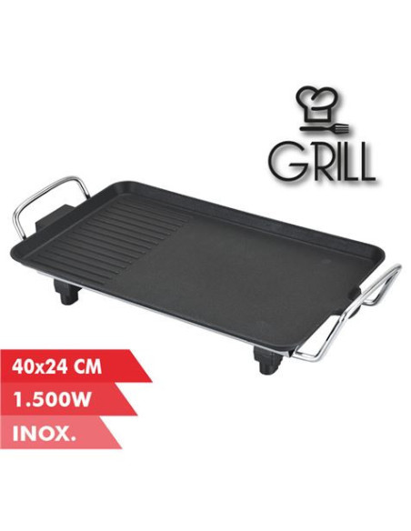 PLANCHA DE ASAR 40X24CM 1500W MUVIP