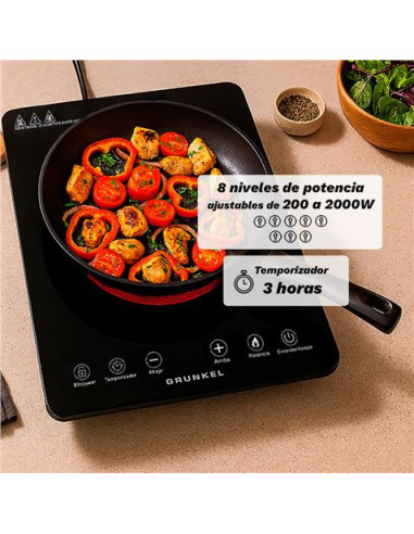 COCINA ELECTRICA 1 FUEGO 2000W GRUNKEL