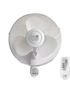 VENTILADOR DE PARED 45W 3 VELOCIDADES CON MANDO A DISTANCIA MUVIP