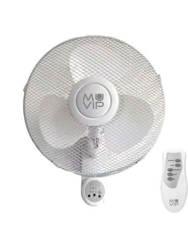 VENTILADOR DE PARED 45W 3 VELOCIDADES CON MANDO A DISTANCIA MUVIP
