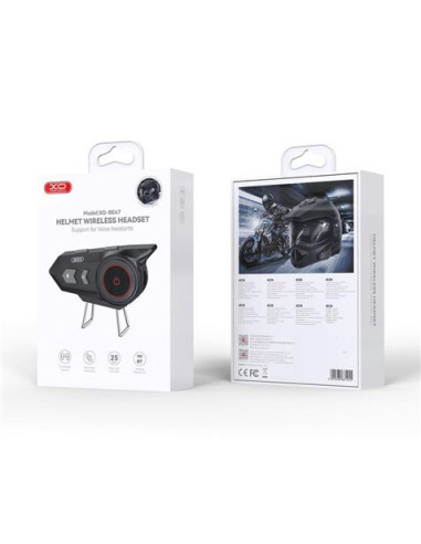 INTERCOMUNICADOR BLUETOOTH PARA CASCO MOTO BE47 XO