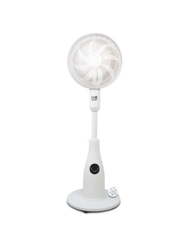 VENTILADOR NEBULIZADOR DESIGN PRO 80W CON MANDO Y LUZ LED MUVIP